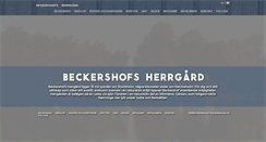 Desktop Screenshot of beckershof.se