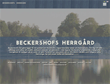 Tablet Screenshot of beckershof.se